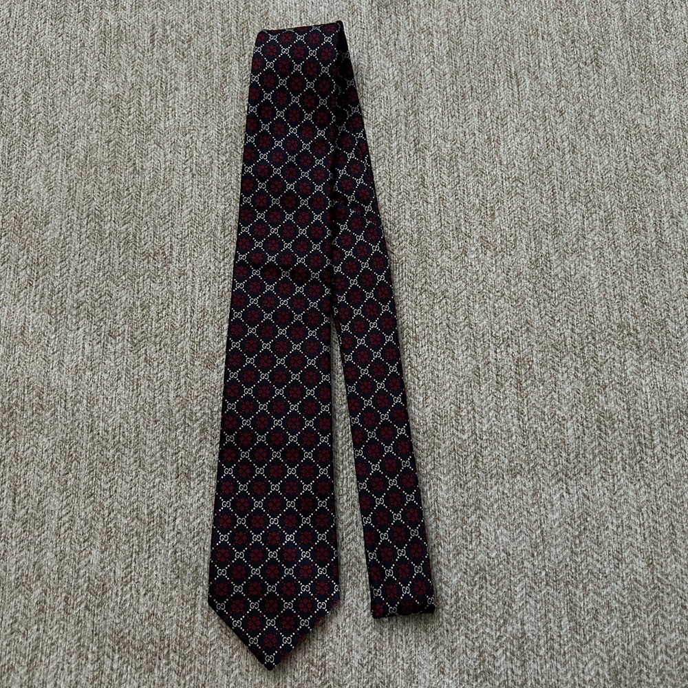 Gucci Diamond Silk Tie